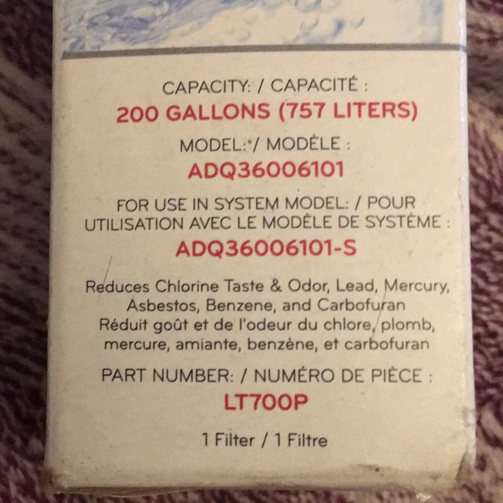 LG Refrigerator replacement filter - Picture 2 of 5